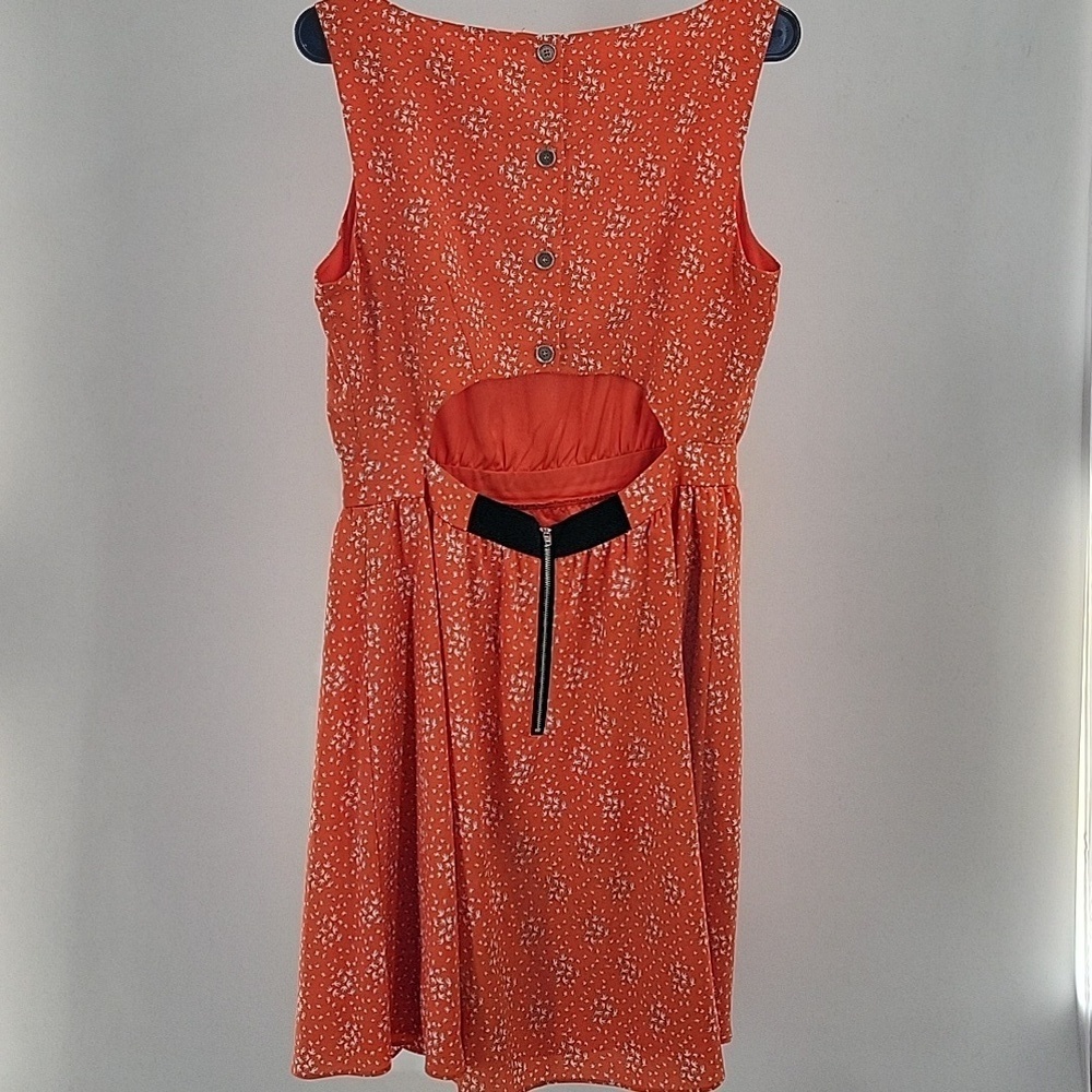 Gianni Bini Vibrant Orange Mini Dress - Picture 12 of 16